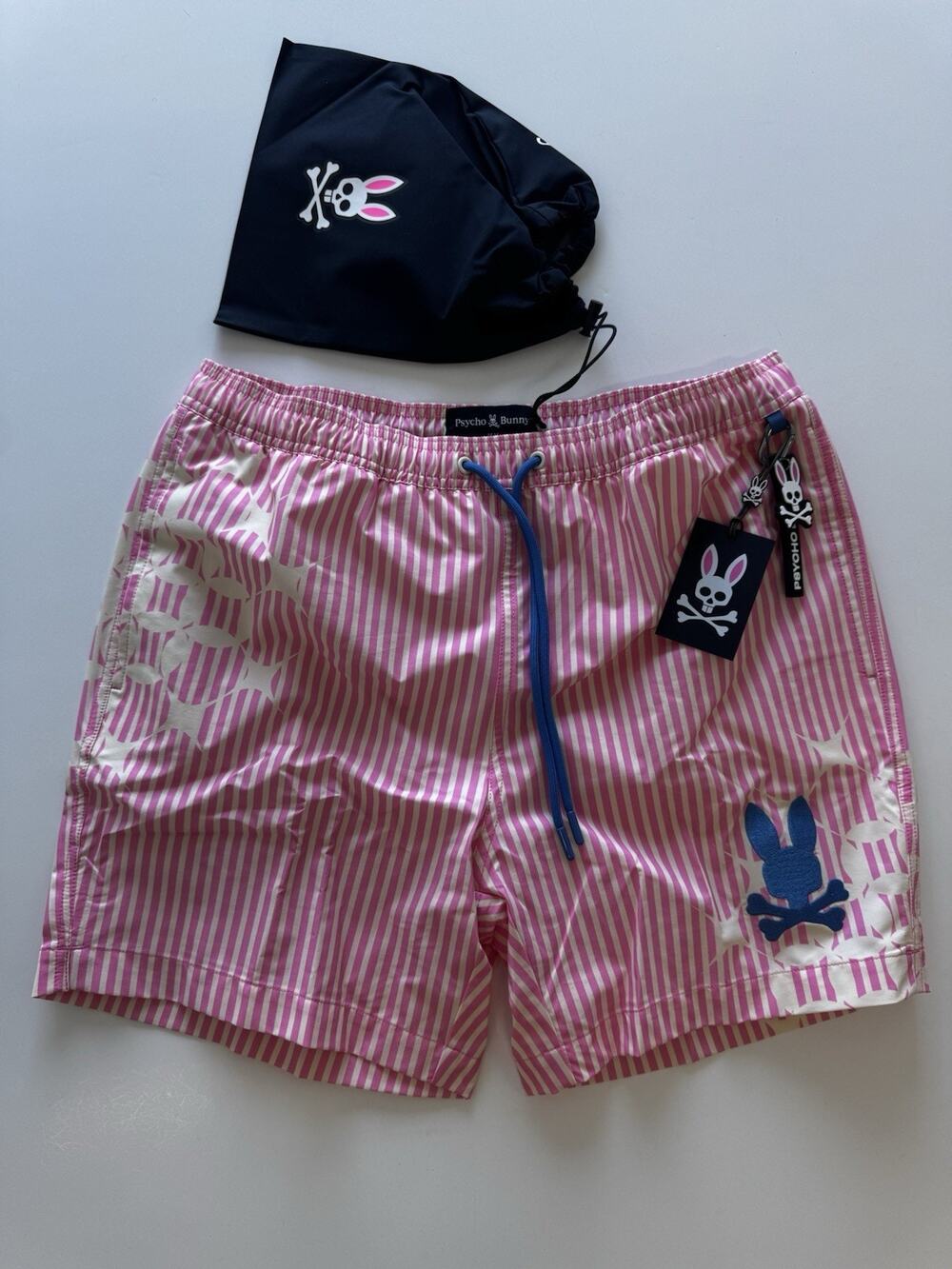 Psycho Bunny Swim Trunk Shorts Begonia Pink Menโs Pink